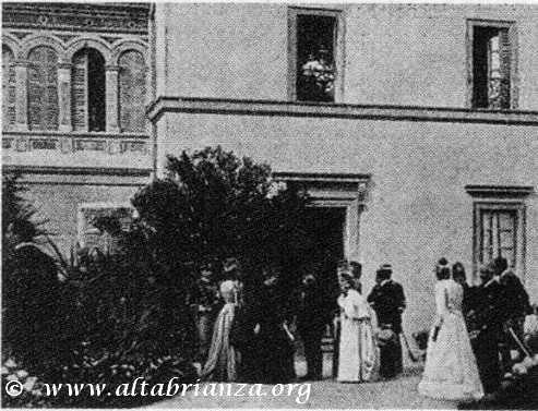 Re Umberto I, stavolta in una villa brianzola di una facoltosa famiglia milanese
