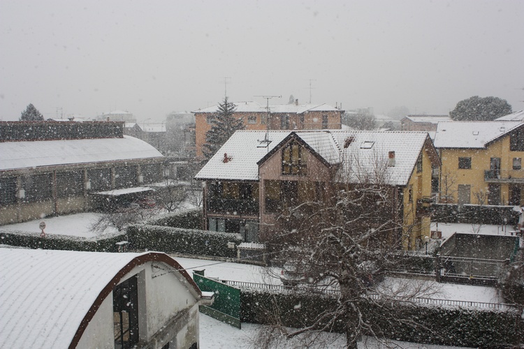 Intenso rovescio di neve.