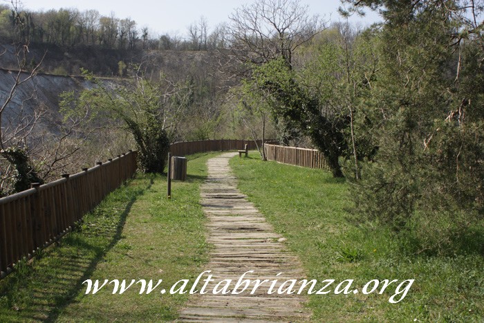 Un tratto della passeggiata all'interno dell'Oasi di Baggero.