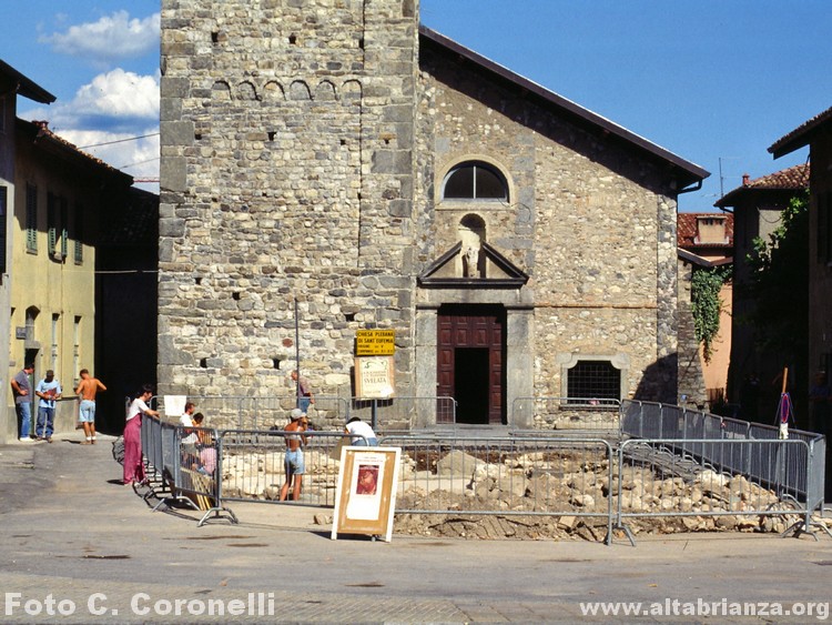 Veduta dell'area interessata dagli scavi (agosto 1994)
