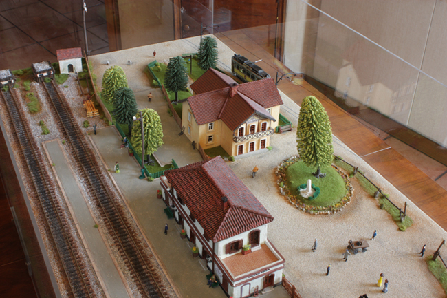 Tranvia SECAV Como-Erba nel diorama della stazione Erba-Incino