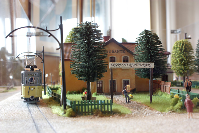 Tranvia SECAV Como-Erba nel diorama della stazione Erba-Incino