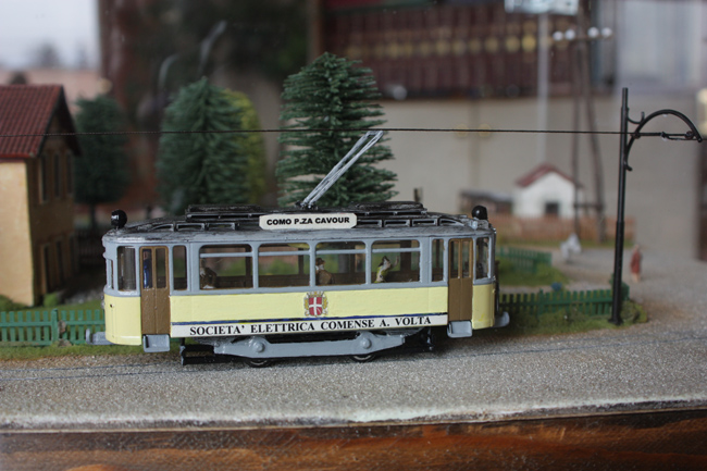 Tranvia SECAV Como-Erba nel diorama della stazione Erba-Incino