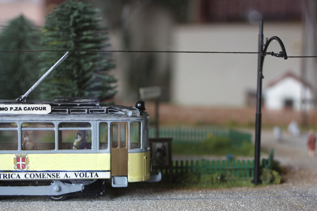 Tranvia SECAV Como-Erba nel diorama della stazione Erba-Incino