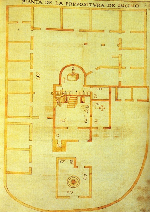 Antica piantina della chiesa di S. Eufemia